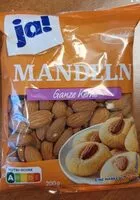 Mängden socker i Mandeln Ganze Kerne