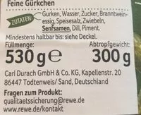 Mängden socker i Feine Gürkchen