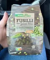 Mängden socker i Bio Fusilli aus grünen Erbsen