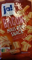 Mängden socker i Bacon Mais-Reis-Snack