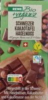 Mängden socker i Schweizer Kakaotafel Haselnuss