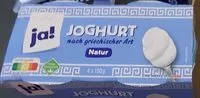 Mängden socker i Joghurt nach griechischer Art Natur