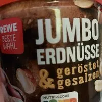 Mängden socker i Erdnüsse geröstet & gesalzen