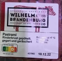 Mängden socker i Pastrami