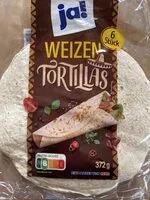 Mängden socker i ja! Weizen Tortillas