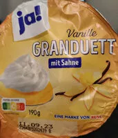 Mängden socker i Vanille Granduett mit Sahne