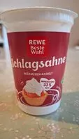 Mängden socker i Schlagsahne