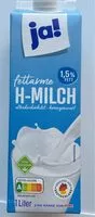 Mängden socker i fettarme H-Milch 1,5%