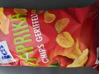Mängden socker i Chips Paprika geriffelt
