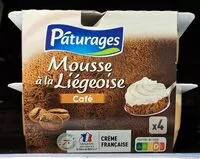 Mängden socker i Mousse à la liégeoise café
