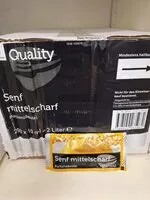 Mängden socker i Senf mittelscharf