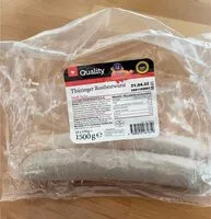 Mängden socker i Thüringer Rostbratwurst