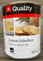 Mängden socker i Ananas Scheiben