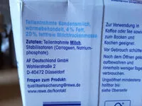 Mängden socker i Kondensmilch 4%