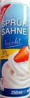 Mängden socker i Sprühsahne