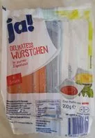 Mängden socker i Delikatess Würstchen