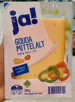 Mängden socker i Gouda Mittelalter 48% Fett