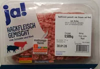Mängden socker i Hackfleisch gemischt