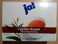 Mängden socker i Ceylon-Assam Schwazteemischung