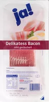 Mängden socker i Delikatess Bacon mild geräuchert