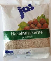 Mängden socker i Haselnusskerne gemahlen