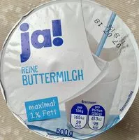 Mängden socker i Reine Buttermilch