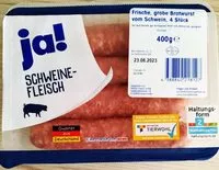 Mängden socker i Bratwurst