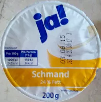 Mängden socker i Ja! Schmand 24% Fett