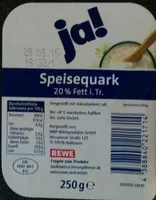 Mängden socker i Speisequark 20 % Fett i. Tr.