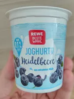 Mängden socker i yogurt mild heidelbeere