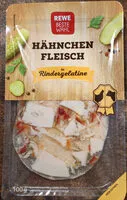 Mängden socker i Hähnchenfleisch in Rindergelatine