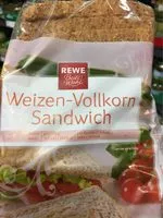 Mängden socker i Weizen-Vollkorn Sandwich