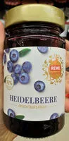 Mängden socker i Heidelbeere Fruchtaufstrich