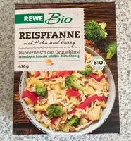 Mängden socker i Reispfanne mit Huhn und Curry