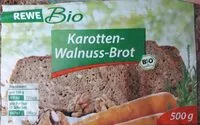 Mängden socker i Rewe, Karotten Walnuss Brot, Rewe Bio