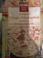 Mängden socker i Delikatess Geflügel-Kräuterpastete mit Rapsöl