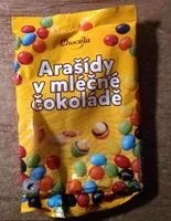 Mängden socker i Arašídy v mléčné čokoláde
