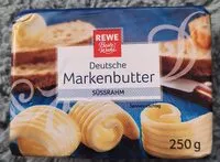 Mängden socker i Rewe Deutsche Markenbutter