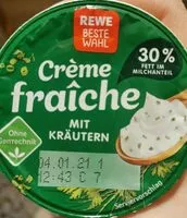 Mängden socker i Creme fraiche mit Kräutern