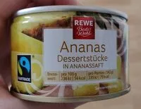 Mängden socker i Ananas Dessertstücke in Ananassaft