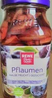 Mängden socker i Pflaumen halbe Frucht gezuckert