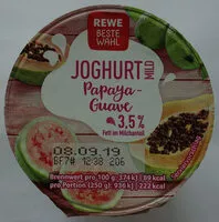 Mängden socker i Joghurt Papaya-Guave