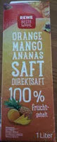 Mängden socker i Orange Mango Ananas Saft
