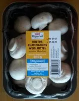 Mängden socker i Kultur Champignons Weiß, Mittel aus dem Rheinland