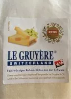 Mängden socker i Le Gruyère