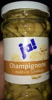 Mängden socker i Champignons in Scheiben