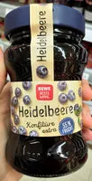 Mängden socker i Heidelbeere Konfitüre Extra