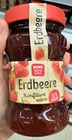 Mängden socker i Rewe Erdbeerkonfitüre Extra