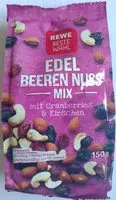 Mängden socker i Rewe Beste Wahl Beeren Nuss Mix