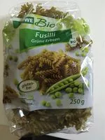 Mängden socker i Rewe Bio Fusilli Grüne Erbsen (nudeln)